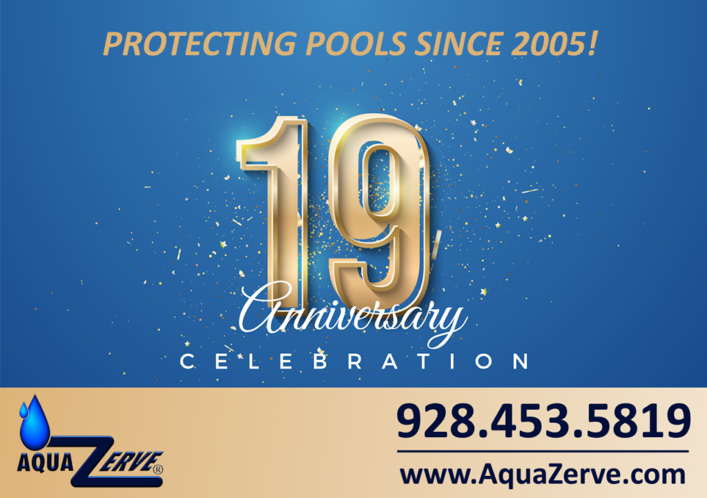 AquaZerve 19th Anniversary - serving pool owners since 2005